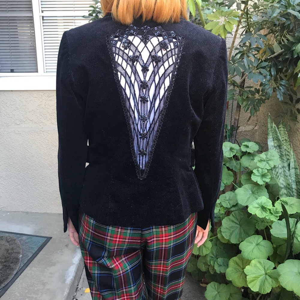 Vintage black Bisou Bisou corduroy jacket